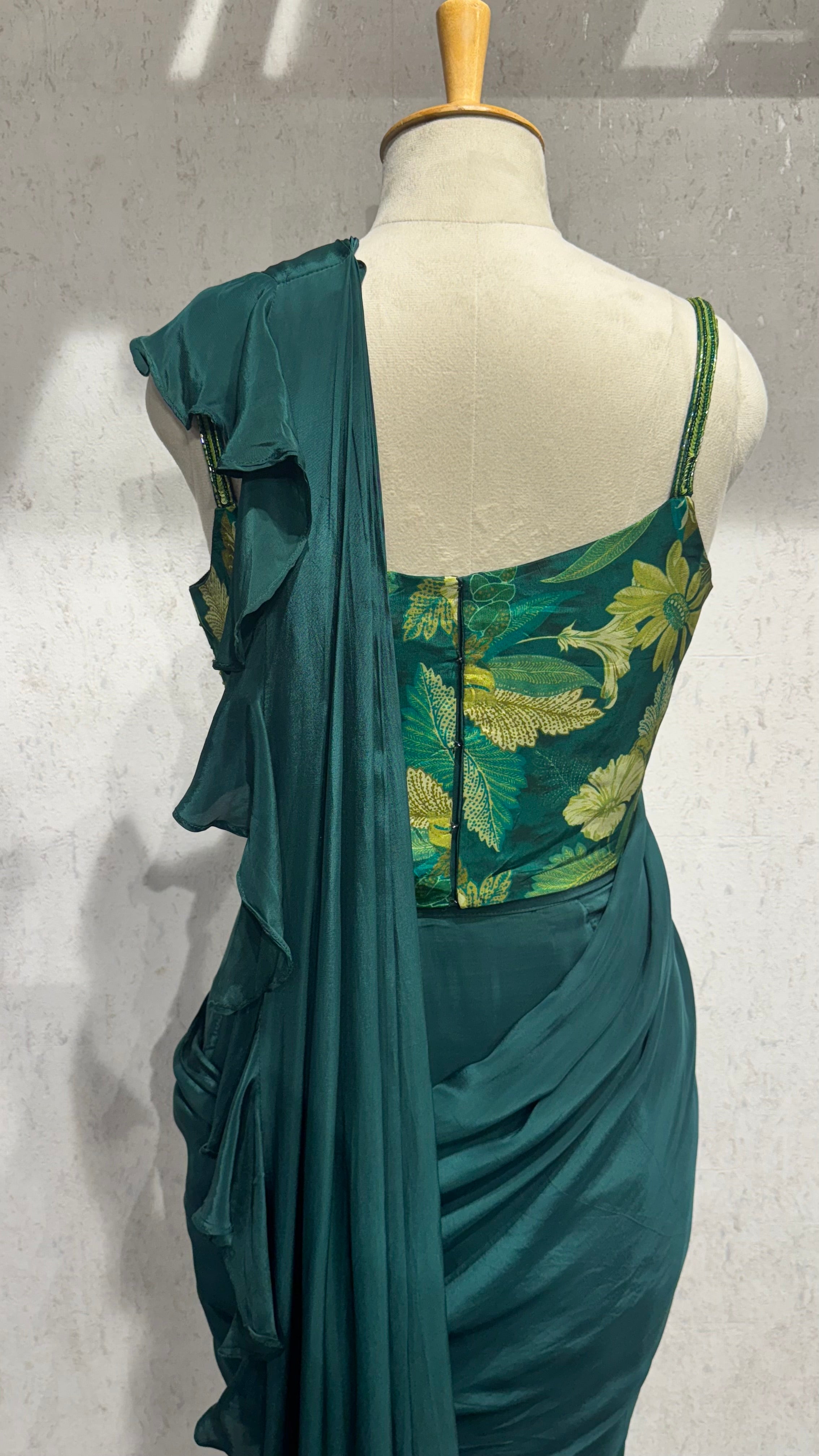 Pre-draped Corset Saree