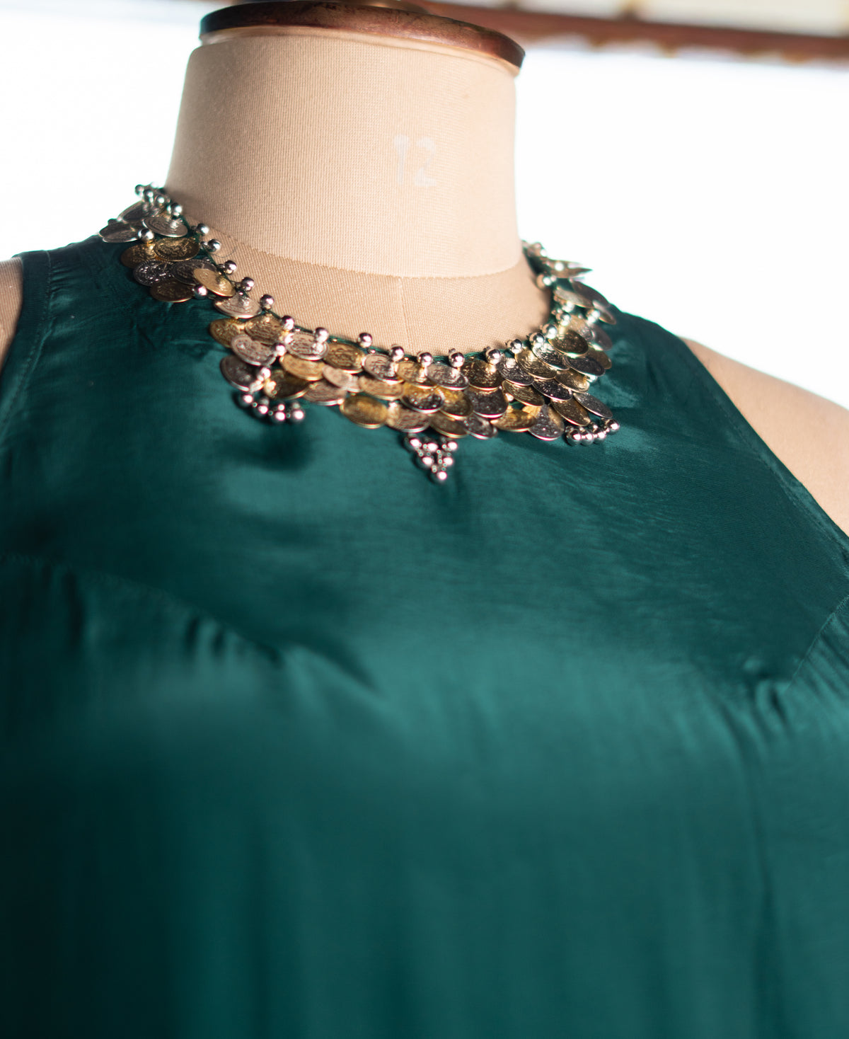 Crepe A-Line Kurta with Crepe Pants