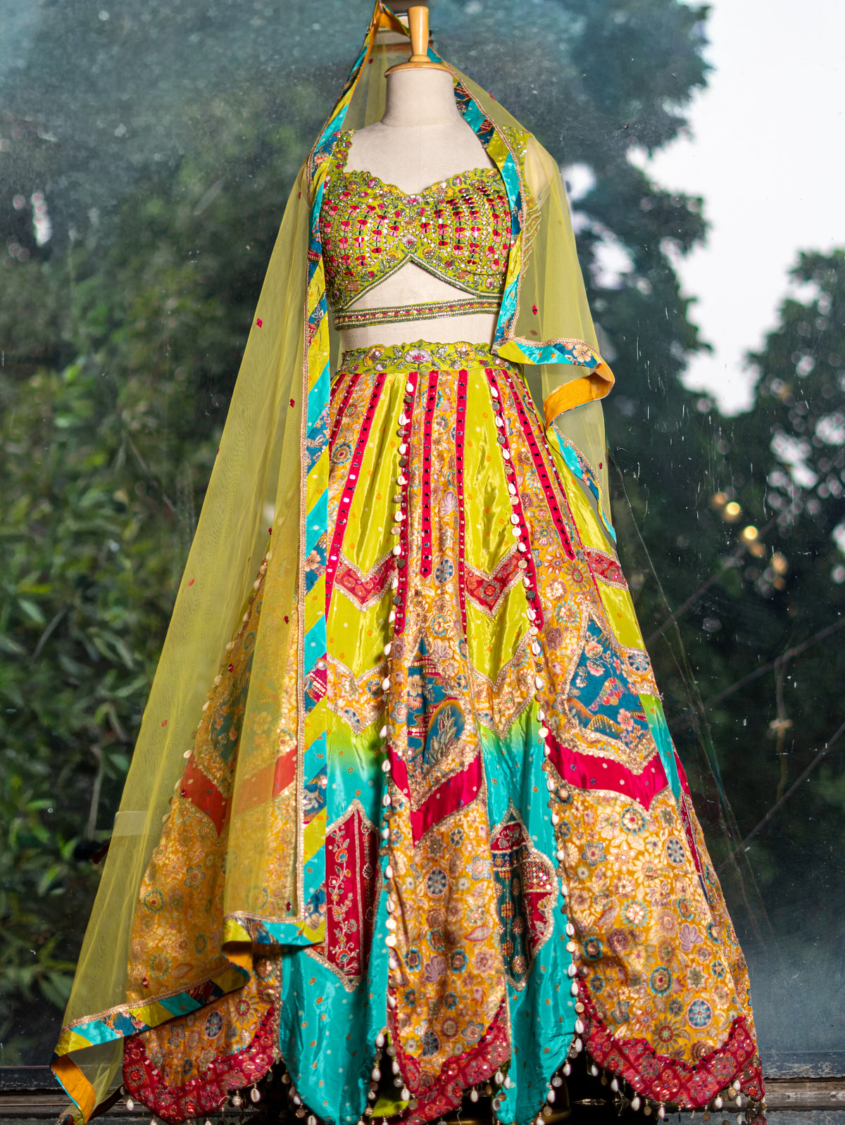 Banarasi Silk Lehenga with Designer Handwork