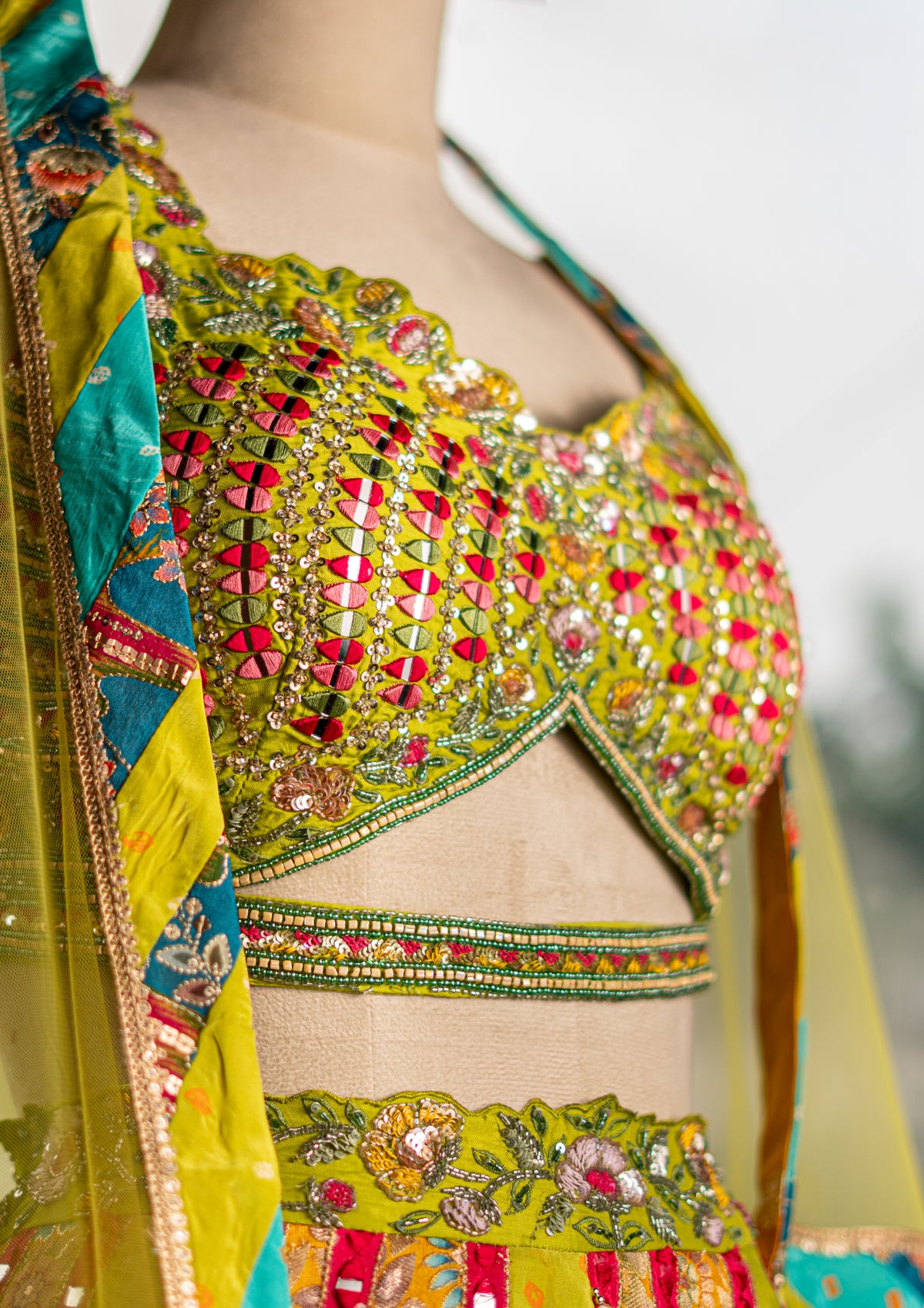 Banarasi Silk Lehenga with Designer Handwork