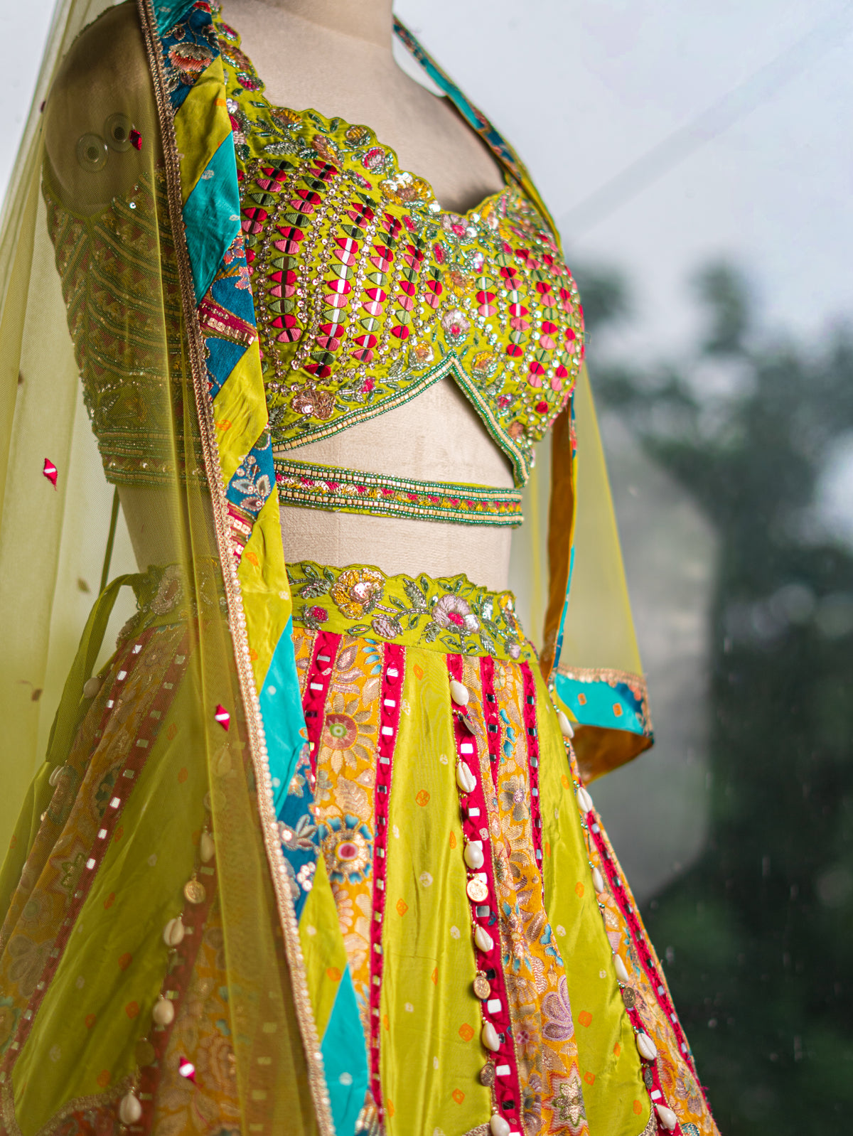 Banarasi Silk Lehenga with Designer Handwork