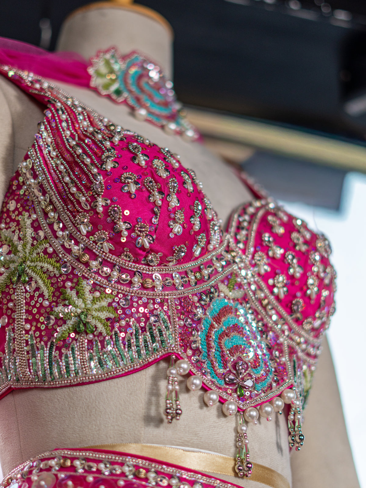 Pure Silk Organza Lehenga with Butterfly Dupatta