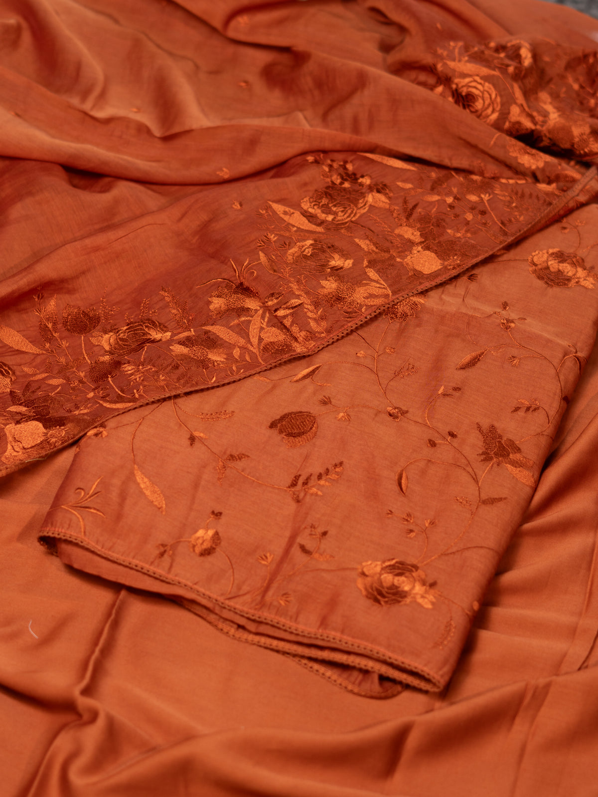Pure Mul Suit with Intricate Threadwork