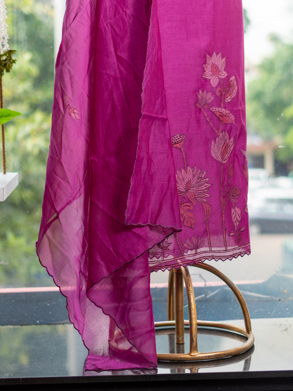 Mul Suit with Threadwork & Appliqué Detailing