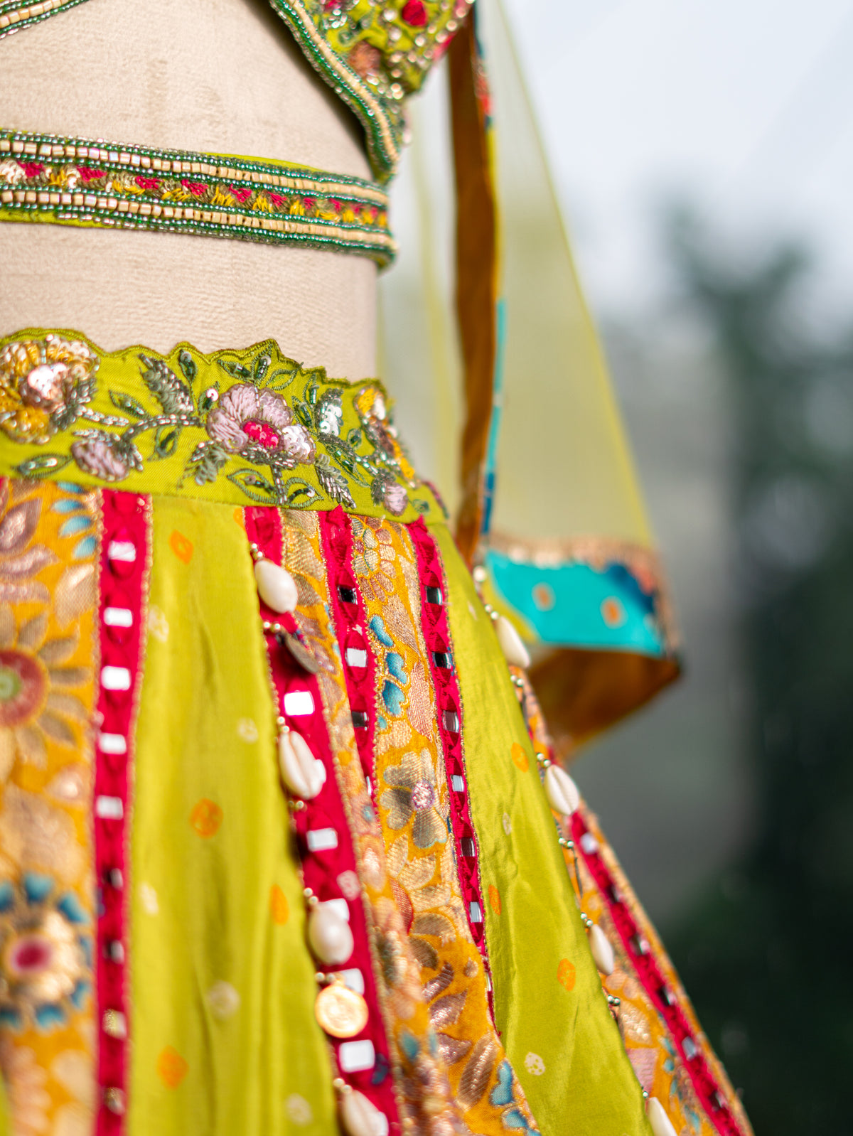 Banarasi Silk Lehenga with Designer Handwork