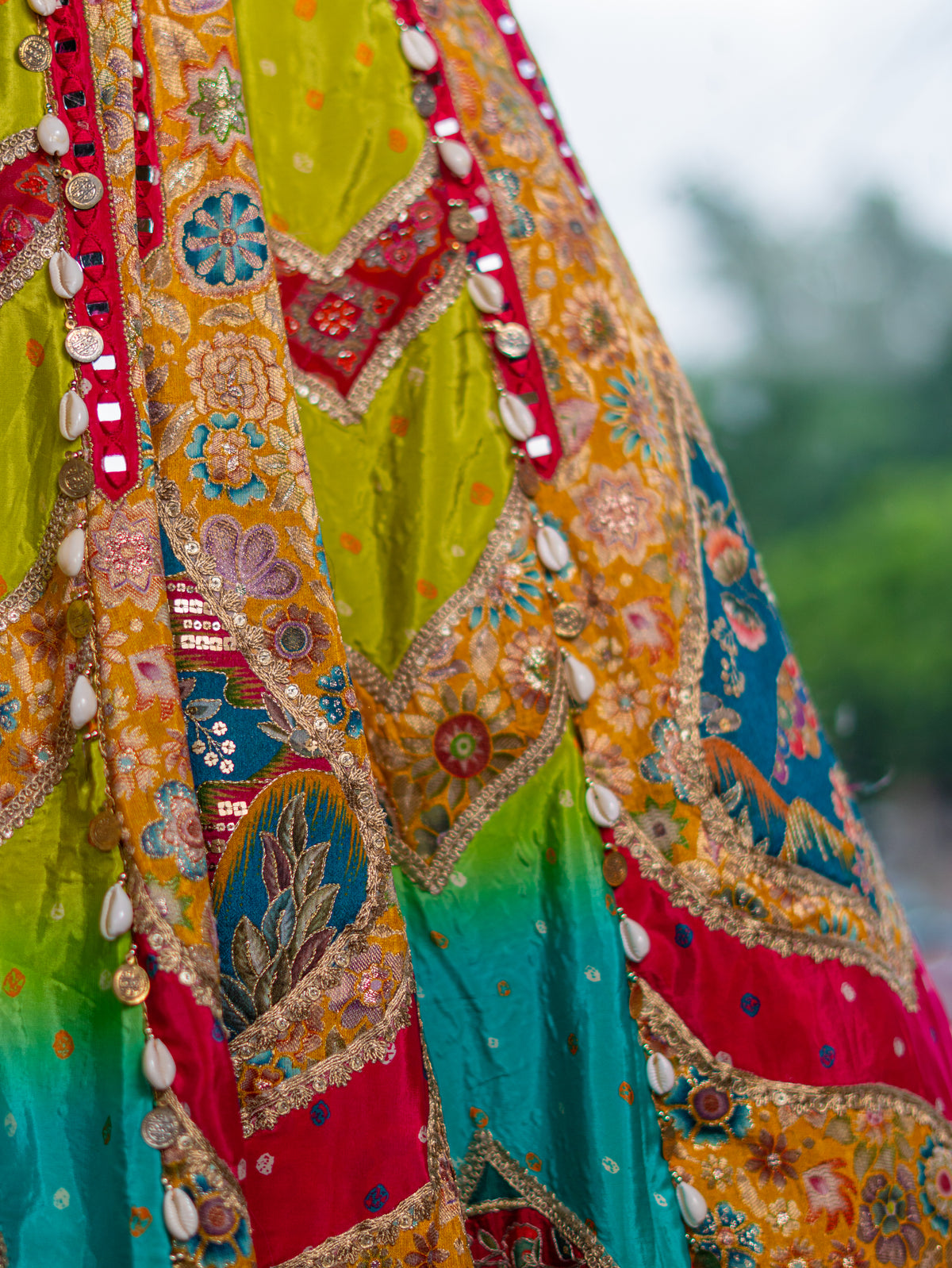 Banarasi Silk Lehenga with Designer Handwork