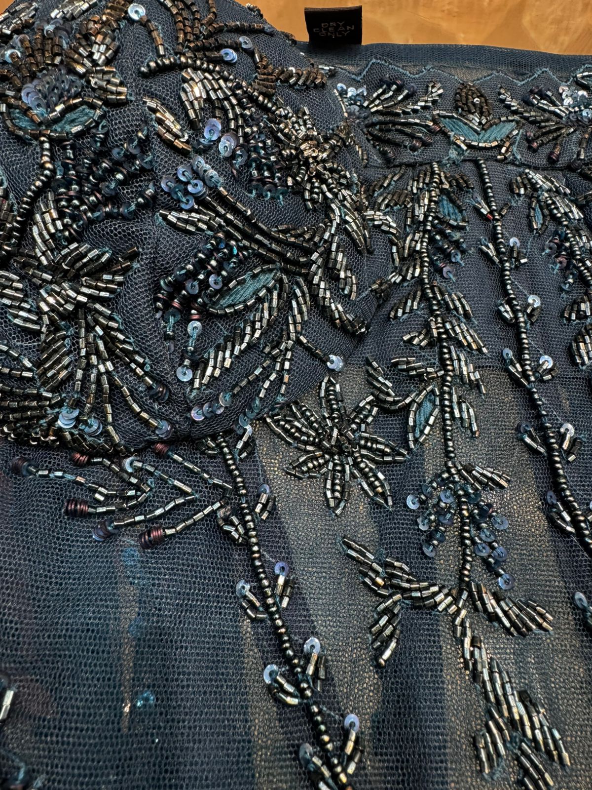 Imported fabric ready to wear saree with corset blouse with beautiful handwork